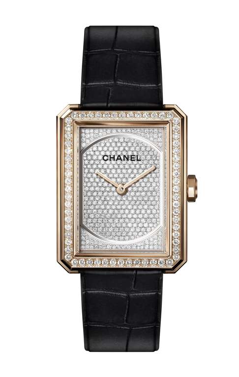 Chanel Boy.friend paved with diamonds in gold