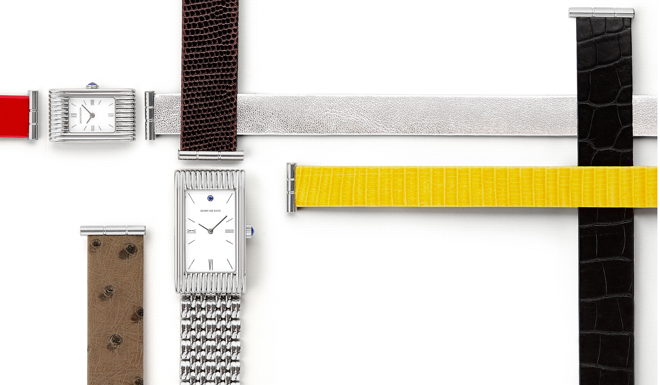 Boucheron's Mondrian-inspired straps for the Reflet collection
