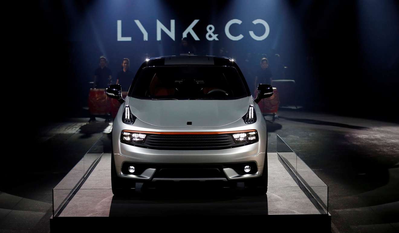 Geely unveils first model of its new Lynk & Co brand in Berlin in October 2016. Photo: Reuters