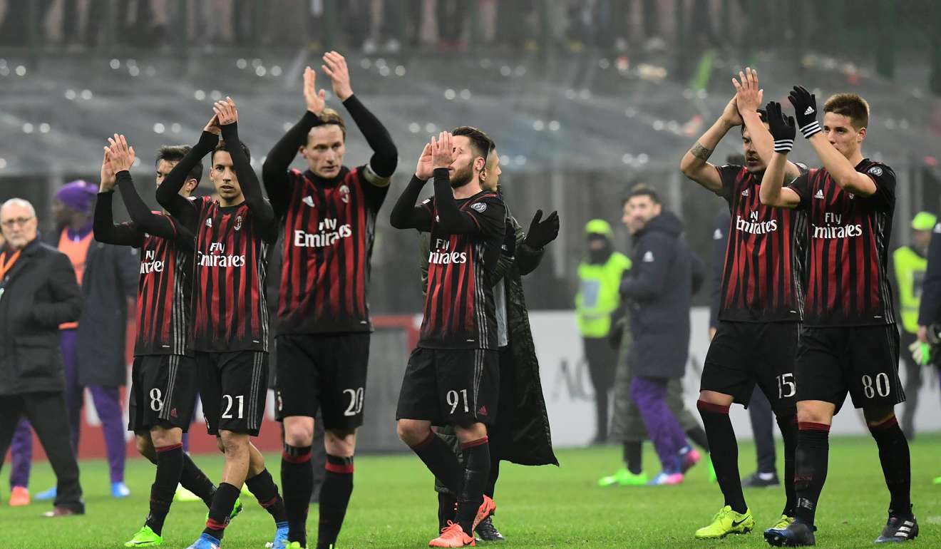 AC Milan have been valued at HK$6.8 billion. Photo: AFP