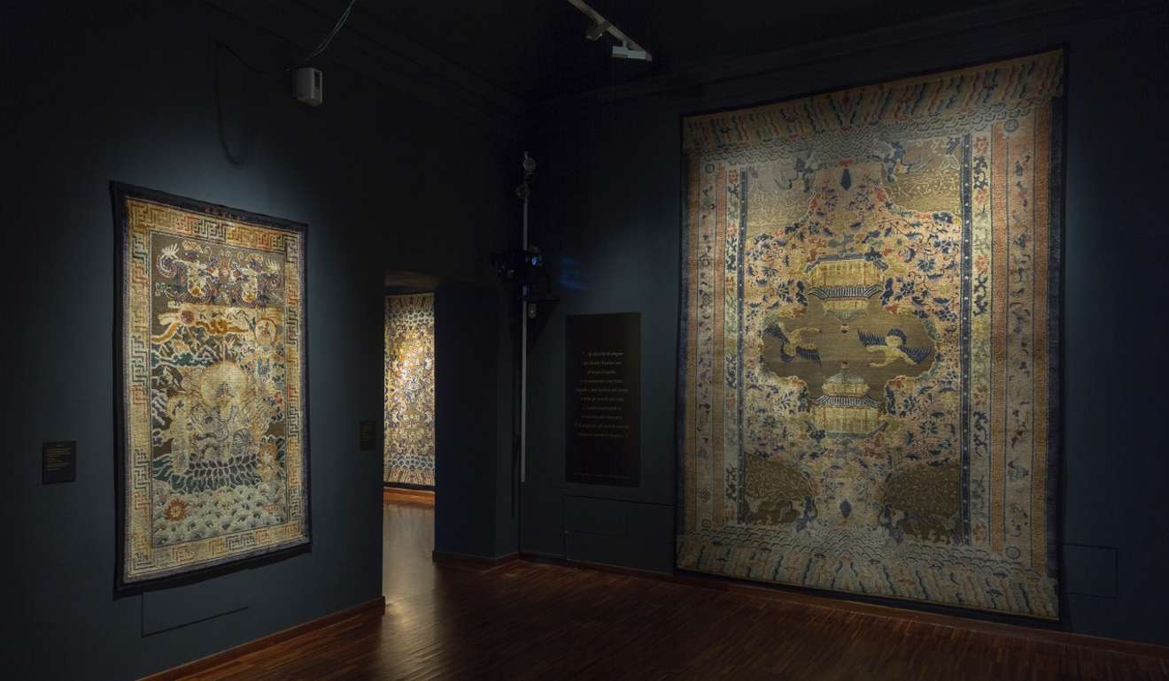Some of the Chinese imperial carpets from the MGM art collection. Photo: Handout