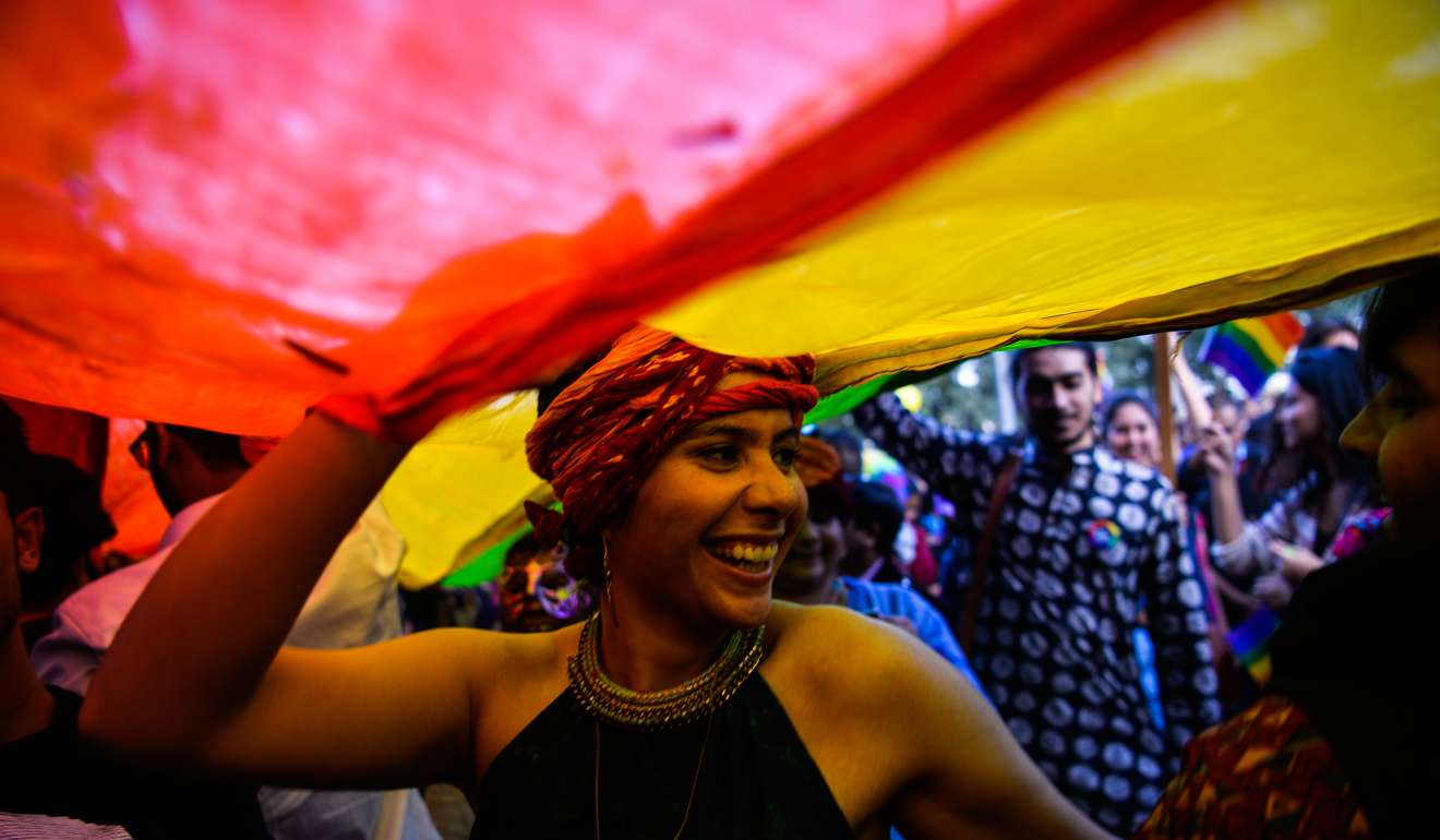 An LGBTQ pride event in New Delhi. Photo: AFP