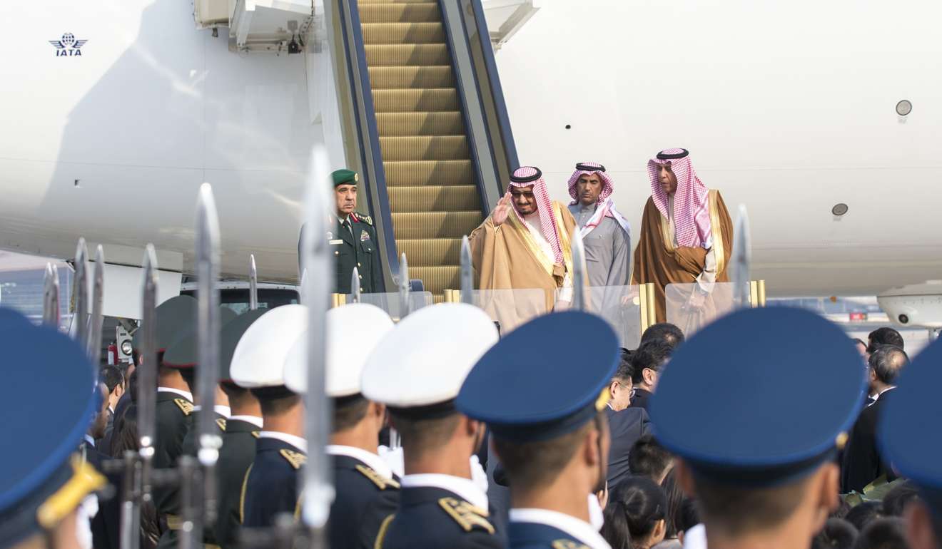Saudi King Salman arrives in Beijing on Wednesday for a state visit to China. Photo: Xinhua