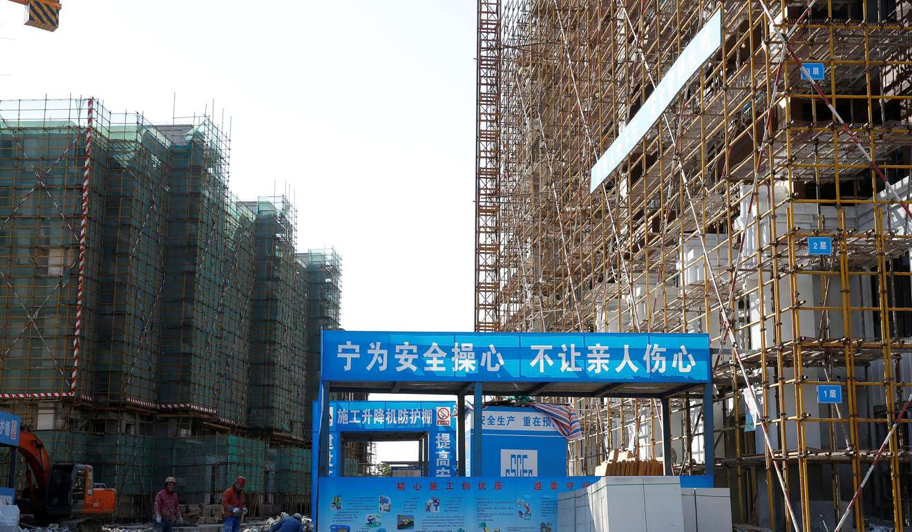 Residential buildings go up in Shanghai. Prices in big mainland cities such as Beijing, Shanghai and Shenzhen have become increasingly unaffordable for most people. Photo: Reuters