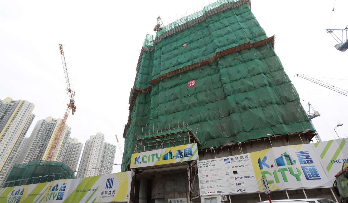 Ongoing work at “K City” in Kai Tak, being built by K Wah International Holdings. Photo: Edward Wong