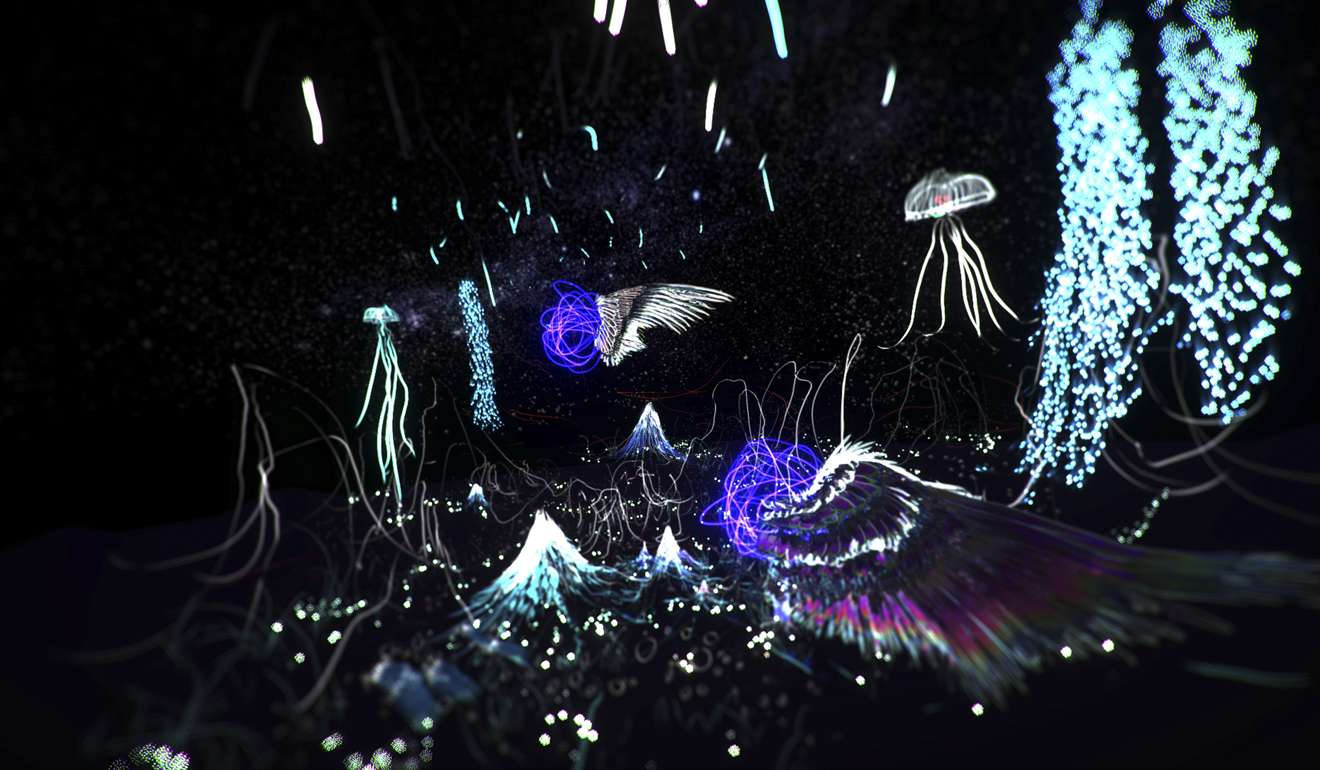 A virtual reality artwork by Sun Xun called The Previous Life of the Yimatu Mountain. Photo: Handout