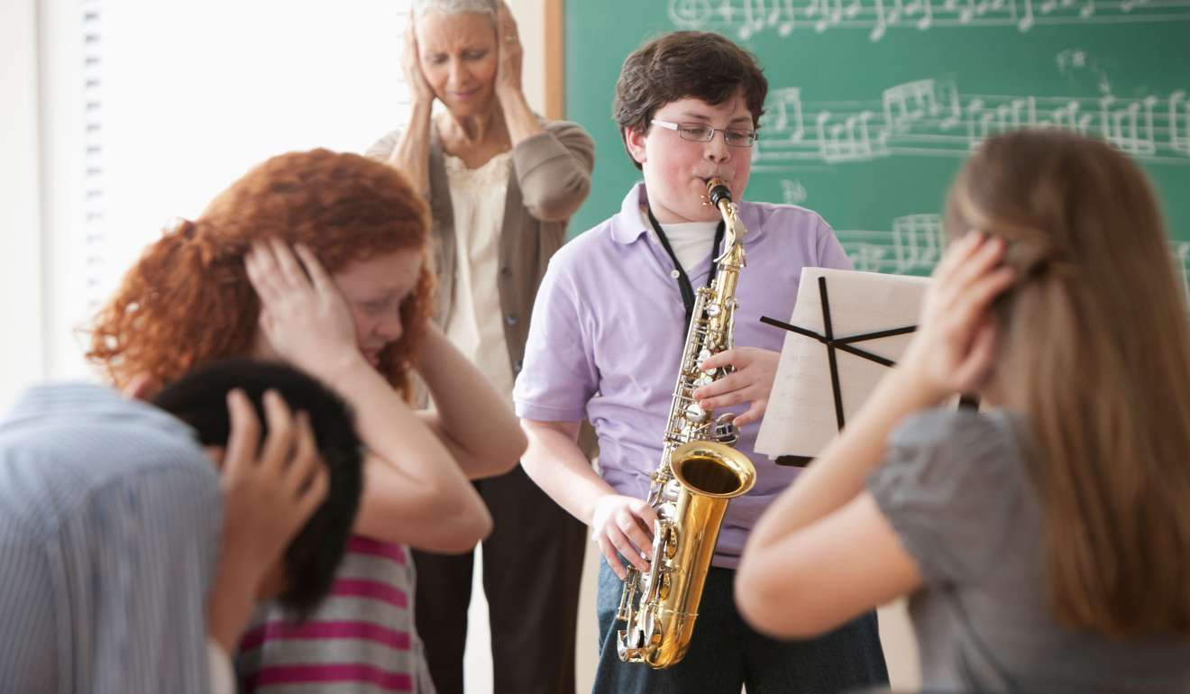 This saxophone student needs extra lessons. Photo: Alamy