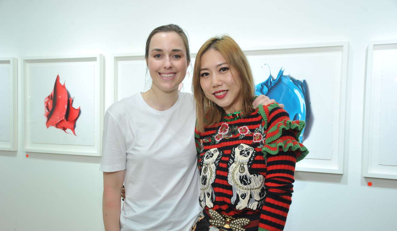 Artist CJ Hendry with Faye Tsui