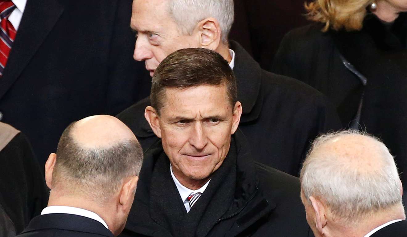 Michael Flynn, pictured at Donald Trump’s inaugural parade in Washington on January 20, wants protection from unfair prosecution, according to his lawyer. Photo: Reuters