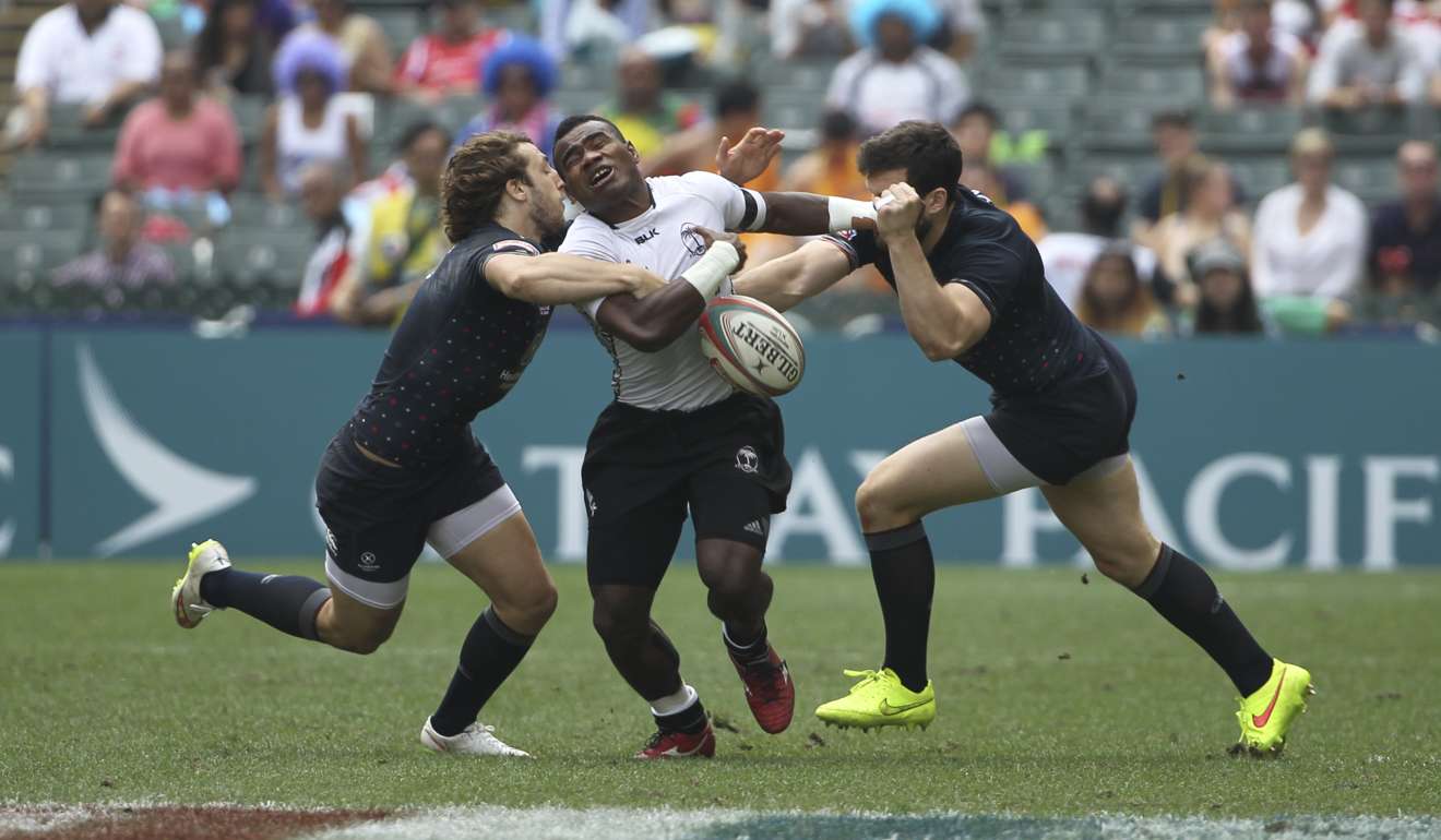 Jerry Tuwai in action during the 2015 Hong Kong Sevens. Photo: SCMP