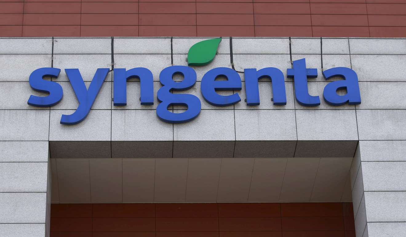 Syngenta's logo is seen at Syngenta Biotech Centre in Beijing as its acquisition by ChemChina was approved by US antitrust regulators. Photo: Reuters