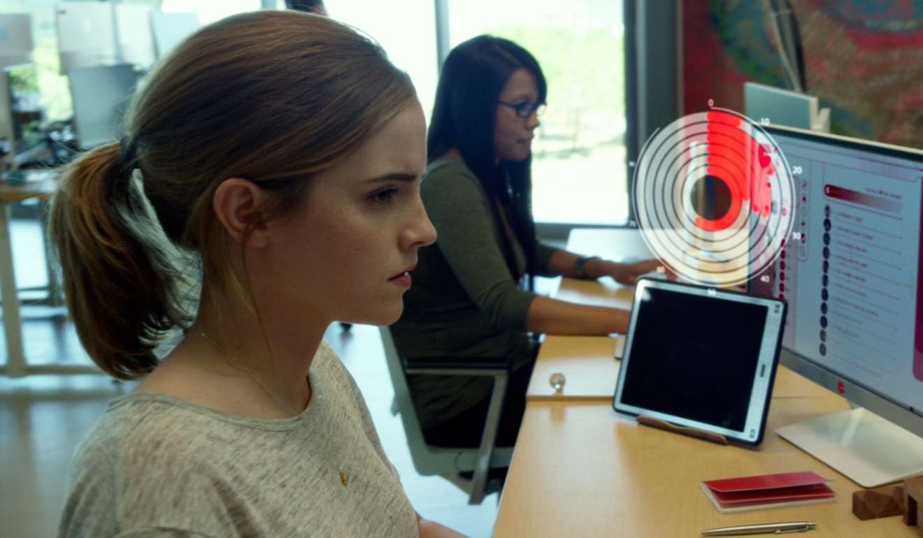 Emma Watson and Ellen Wong in The Circle, about a future society dependent on technological connection.