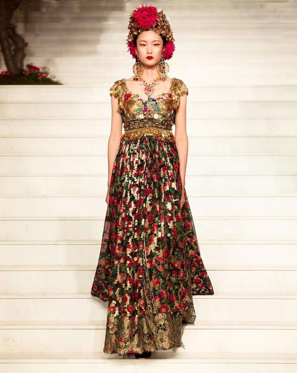 A look from the Dolce & Gabbana Alta Moda collection shown in Beijing. Photo: Instagram