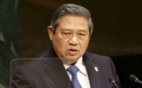Former Indonesian President Susilo Bambang Yudhoyono speaks during the 69th session of the United Nations General Assembly at UN headquarters in 2014. Photo: AP Former Indonesian President Susilo Bambang Yudhoyono speaks during the 69th session of the United Nations General Assembly at UN headquarters in 2014. Photo: AP