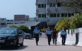 Officers are investigating the theft at the home in Villa Cecil. Photo: SCMP Pictures
