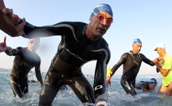 Ironman triathletes push themselves in competition and training. Photo: AFP