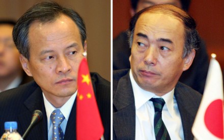 China's ambassador to the US Cui Tiankai (left) and his Japanese counterpart Kenichiro Sasae