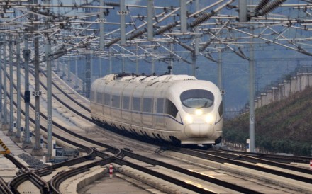 A train running on the Shanghai-Kunming high-speed railway heads for Yiwu Station, east China's Zhejiang Province. Photo: Xinhua A train running on the Shanghai-Kunming high-speed railway heads for Yiwu Station, east China's Zhejiang Province. Photo: Xinhua