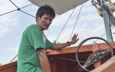 Filipino fisherman Renato Etac has regular run-ins with Chinese coast guard vessels in the South China Sea. Photo: AP