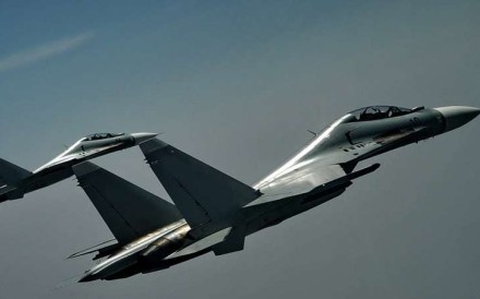 Two Su-30 fighter jets encountered ‘provocative actions’ by a pair of Japanese F-15 jets in the East China Sea ADIZ. Photo: SCMP Pictures