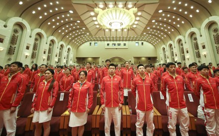 The Chinese delegation for the Rio Olympic Games includes 160 men and 256 women, competing in 210 events over 26 sports. Photo: Xinhua