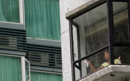 The new clause on exterior window cleaning in Hong Kong is to take effect from January 1 next year. Photo: David Wong