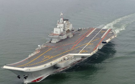 China’s first domestically built aircraft carrier, a Type 0001A, is expected to outperform its first carrier Liaoning, seen here, in propulsion system and other technology. Photo: AP