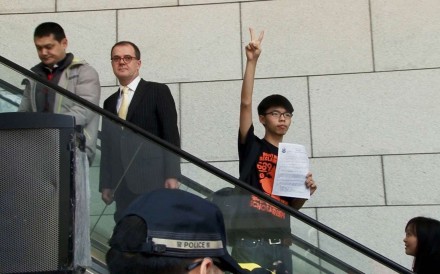 Joshua Wong in a still from the documentary Joshua: Teenager vs. Superpower. Photo: courtesy of Sundance Institute.
