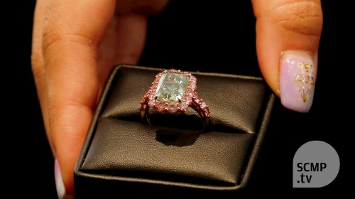 Green diamond shatters auction world record in Hong Kong 