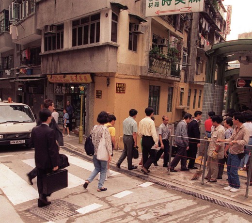 People try out the newly opened Mid-Levels escalator in 1993. People try out the newly opened Mid-Levels escalator in 1993.