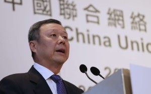 China Unicom chairman and chief executive Wang Xiaochu at the release of the company’s 2016 interim results in Hong Kong in August. Photo: May Tse