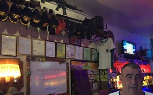 Former US marine Richard Haulet who owns a bar frequented by other American veterans, in Olongapo city in the Philippines. Photo: Reuters