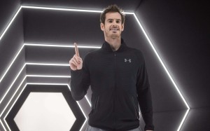 Andy Murray of Britain celebrates his victory and new ATP number one position after winning the BNP Paribas 2016 Masters in Paris. Photo: EPA