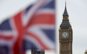 A Union flag flies in the wind in front of the Big Ben clock face and the Elizabeth Tower at the Houses of Parliament in central London. Photo: AFP A Union flag flies in the wind in front of the Big Ben clock face and the Elizabeth Tower at the Houses of Parliament in central London. Photo: AFP
