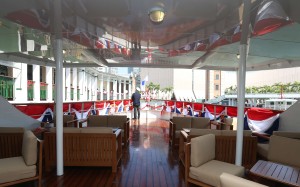 The vessel’s transformation has seen its upper deck revamped with luxurious sofas. Photo: K.Y. Cheng