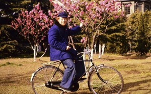 Richard Kirkby in Nanjing, in 1975, where he was forbidden from riding bicycles.