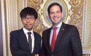 Joshua Wong meets Senator Marco Rubio in Washington. Photo: SCMP Pictures
