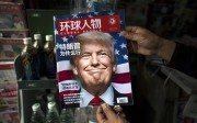 A copy of the Chinese magazine Global People with a cover story asking ‘Why did Trump win?’ in Shanghai. Photo: AFP