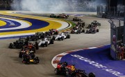 Night action at the Singapore Formula One Grand Prix. Photo: SCMP Pictures