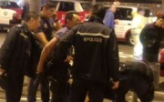 Officers are seen arresting the suspect. Photo: SCMP Pictures