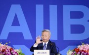 A file picture of Jin Liqun, President of the Asian Infrastructure Investment Bank. Photo: Kyodo