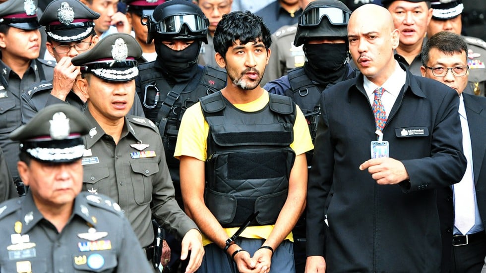 Thai police say suspect handed backpack to Bangkok bomber as they stage