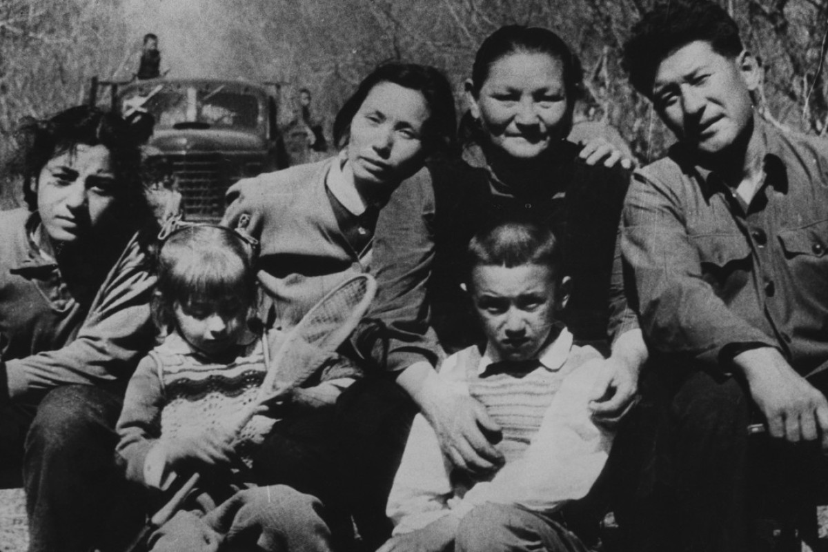 The Wong family in Sinkiang province [Xinjiang], in 1979. Mr Wong was a driver in China.