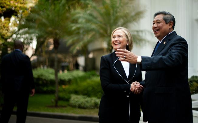 US Secretary of State Hillary Clinton meets with Indonesian President Susilo Bambang Yudhoyono in Jakarta on Tuesday.