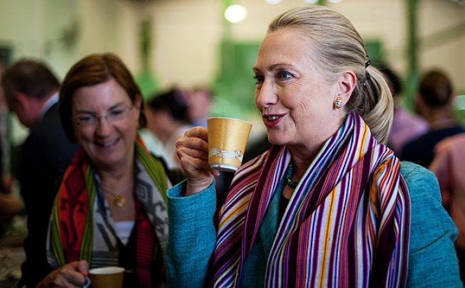 US Secretary of State Hillary Clinton in Dili on Thursday. Clinton described the precious day's Sino-US talks as 'useful' as she arrived in East Timor, the next stop on her tour of the Asia-Pacific. Photo: AFP