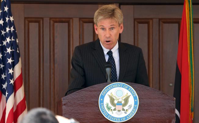  US ambassador to Libya Christopher Stevens in Tripoli on August 26. Photo: Xinhua