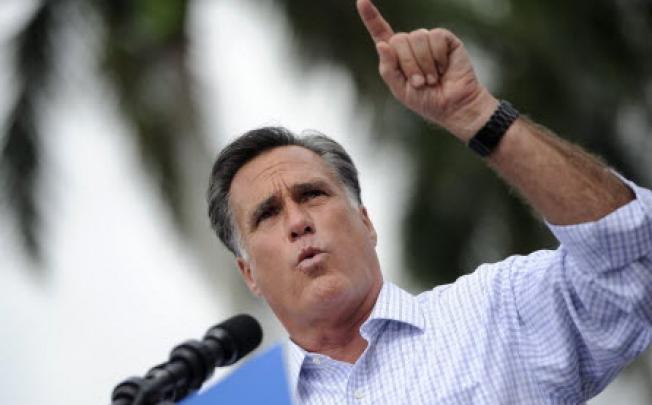Republican presidential nominee Mitt Romney. Photo: EPA