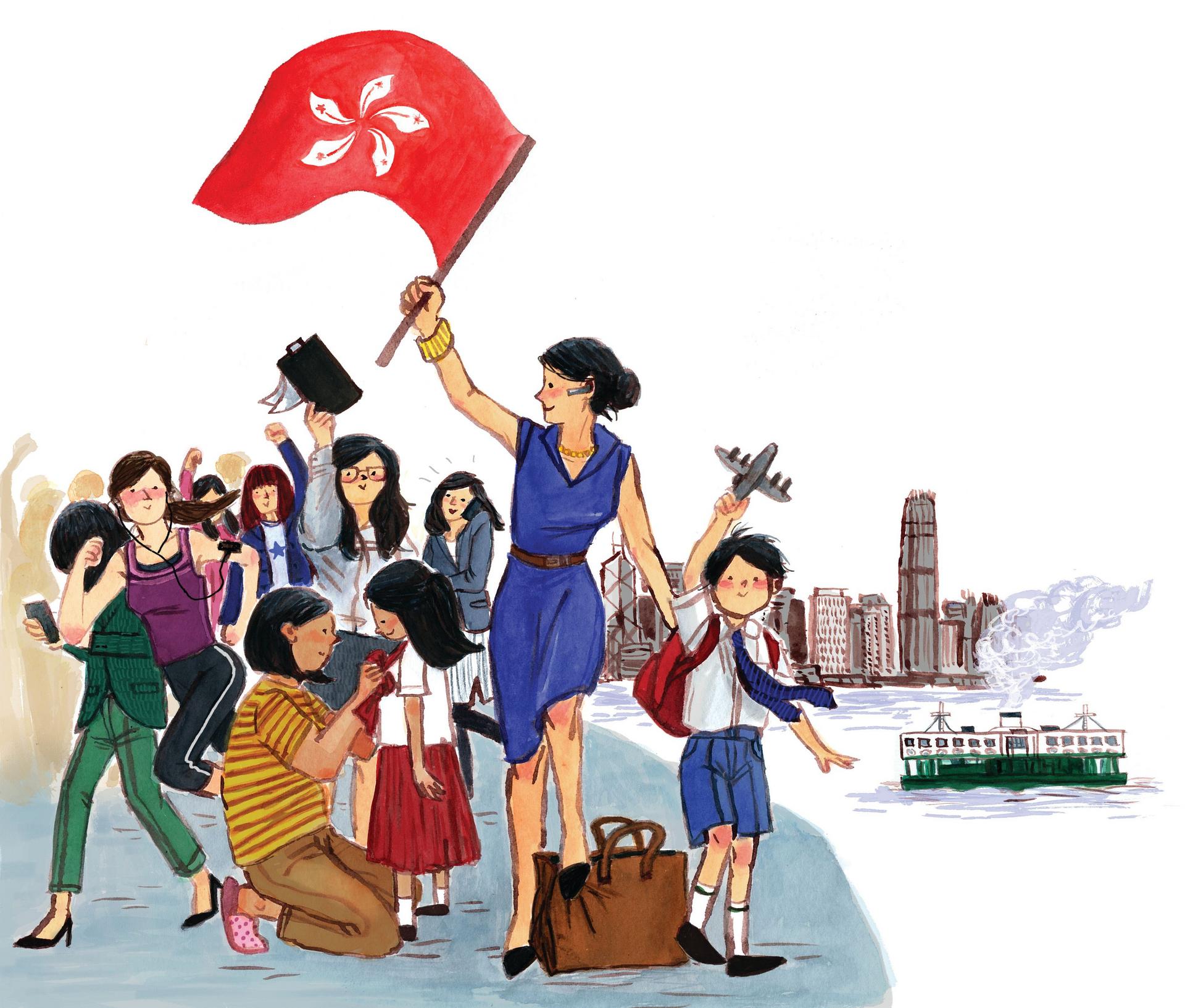 Working in Hong Kong is different from working in Britain because of Hong Kong's strong work ethic