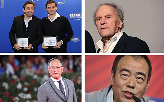 The Oscars foreign long-list includes (clockwise, from top left) Eric Toledano and Olivier Nakache, Michael Haneke, Chen Kaige and Johnnie To. Photo: AFP