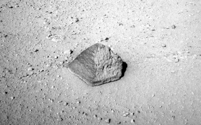 The rock, named after rover engineer Jake Matijevic who died shortly after Curiosity’s landing. Photo: AFP